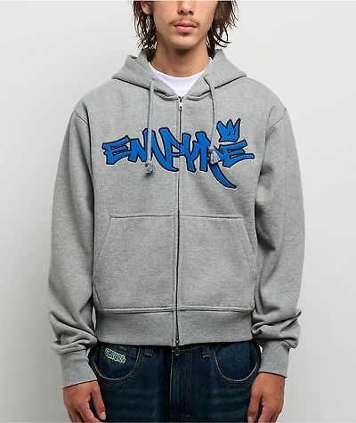 Empyre Crown Grey Zip Hoodie