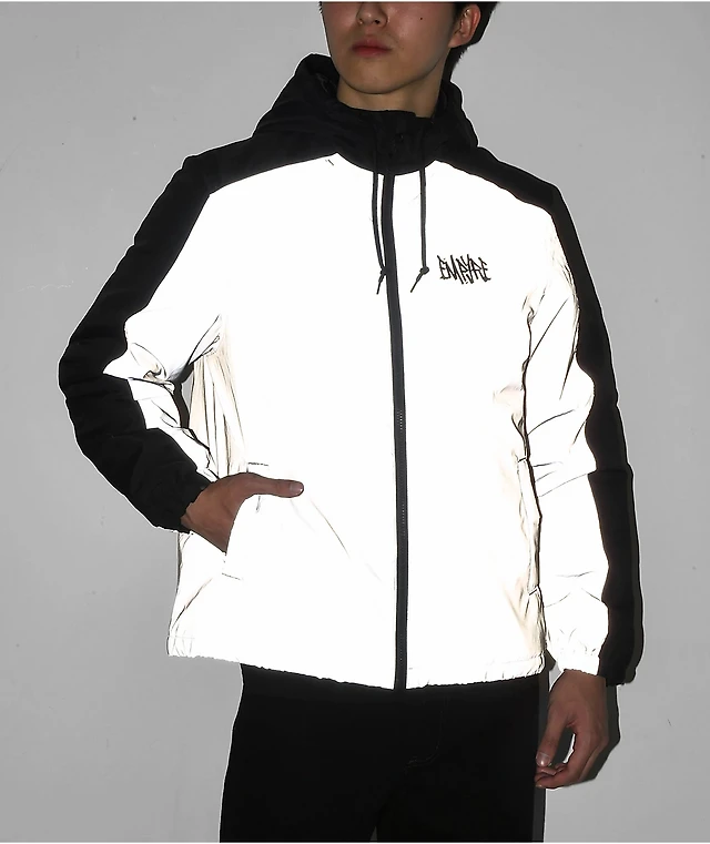 Empyre Crush Black Reflective Windbreaker Jacket Arden Fair
