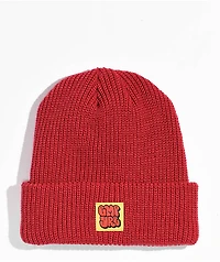 Empyre Cuffed SK8 Red Beanie