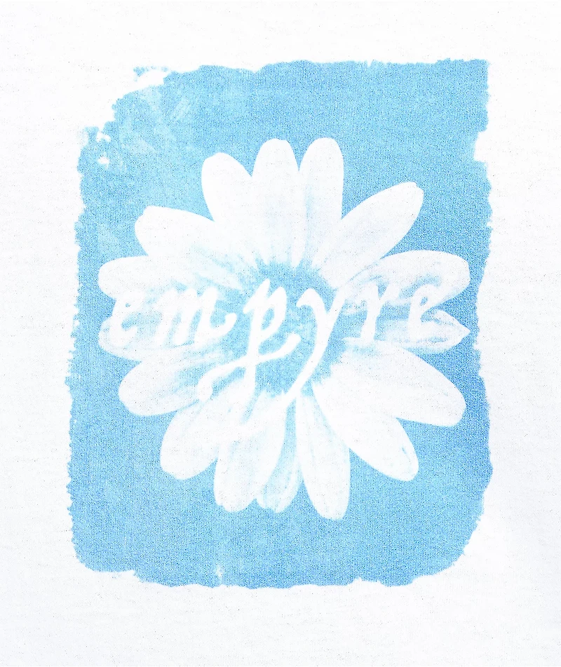 Empyre Cyanotype Daisy White T-Shirt
