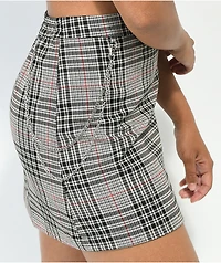 Empyre Cyndi Cream Plaid Chain Skirt