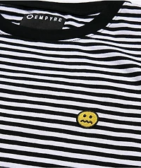 Empyre Dang It Black & White Striped Knit T-Shirt