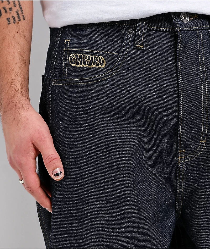 Empyre Dark Blue Baggy Barrel Jeans