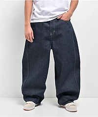 Empyre Dark Blue Baggy Barrel Jeans