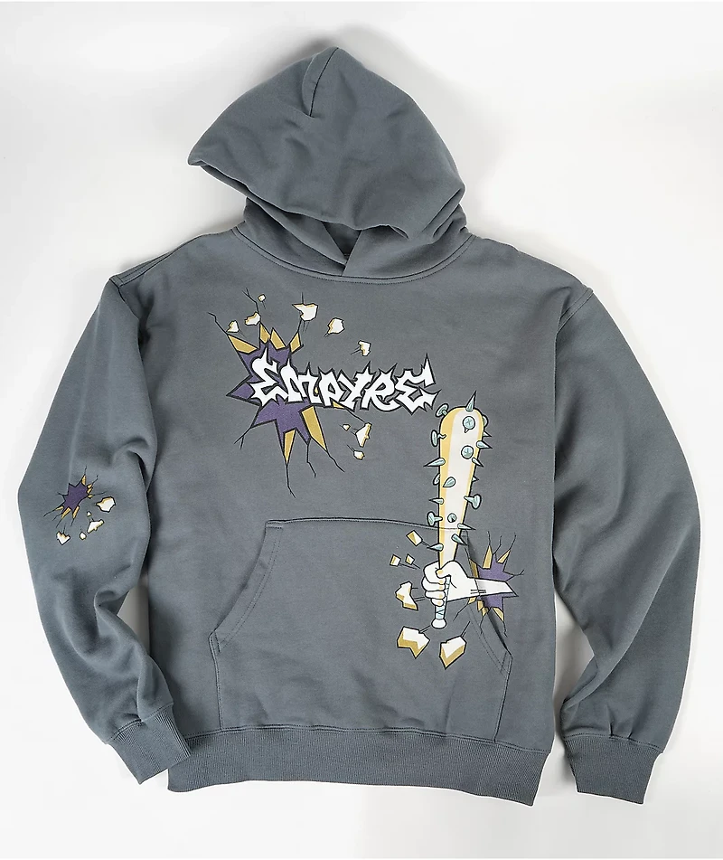 Empyre De Bat Slate Blue Hoodie