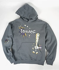 Empyre De Bat Slate Blue Hoodie