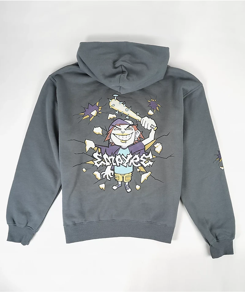 Empyre De Bat Slate Blue Hoodie