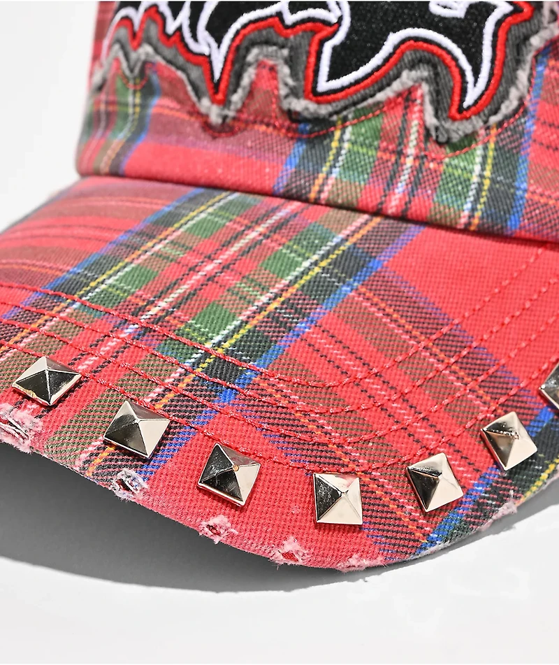 Empyre Defy Plaid Red Strapback Hat