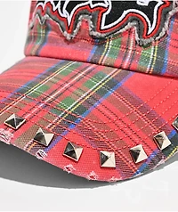 Empyre Defy Plaid Red Strapback Hat
