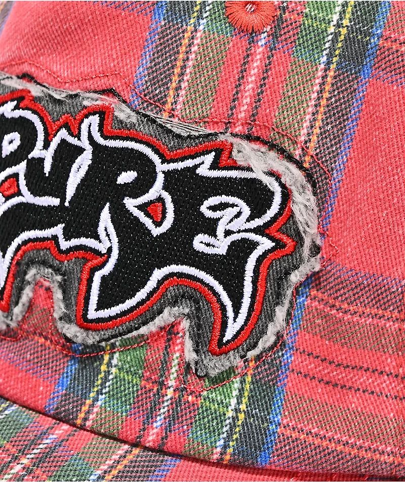 Empyre Defy Plaid Red Strapback Hat