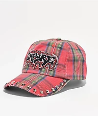 Empyre Defy Plaid Red Strapback Hat