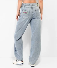 Empyre Destroyed Tori Light Blue Denim Skate Jeans