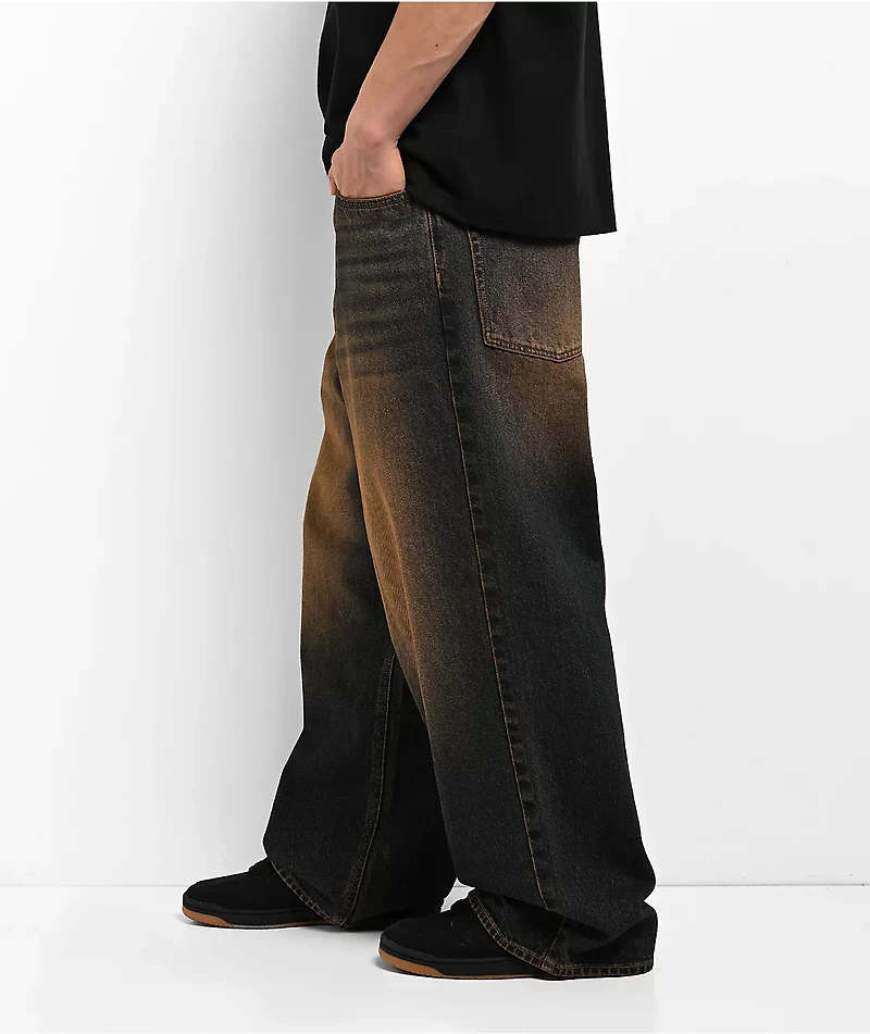 Empyre Dirt Dark Blue Wash Ultra Wide Skate Jeans