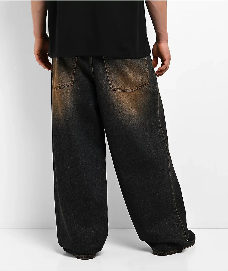 Empyre Dirt Dark Blue Wash Ultra Wide Skate Jeans