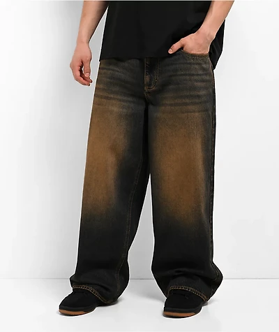 Empyre Dirt Dark Blue Wash Ultra Wide Skate Jeans