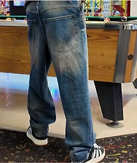 Empyre Dirty Wash Blue Ultra Loose Skate Jeans