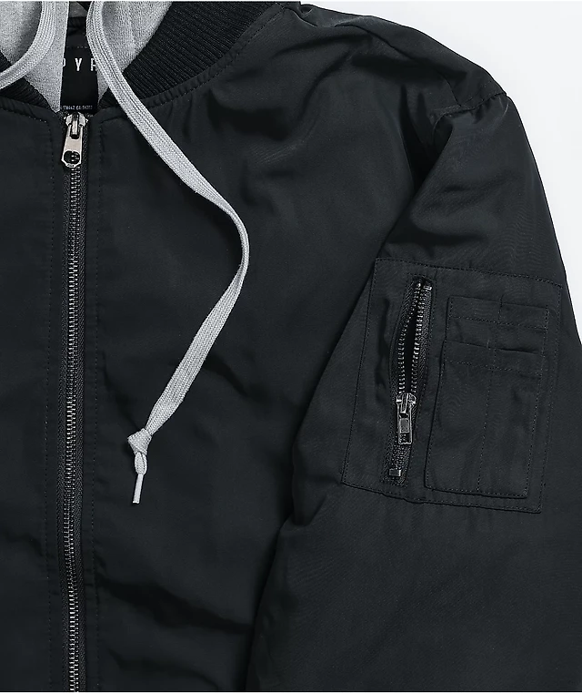 Empyre Distortion Black Bomber Jacket Arden Fair