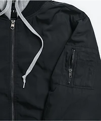 Empyre Distortion Black Bomber Jacket