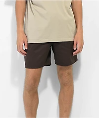 Empyre Dixon Brown Elastic Waist Shorts