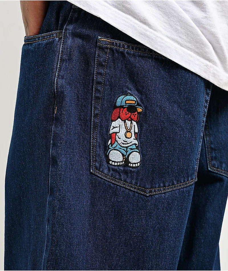 Empyre Dog Evening Ultra Loose Dark Blue Denim Skate Jeans