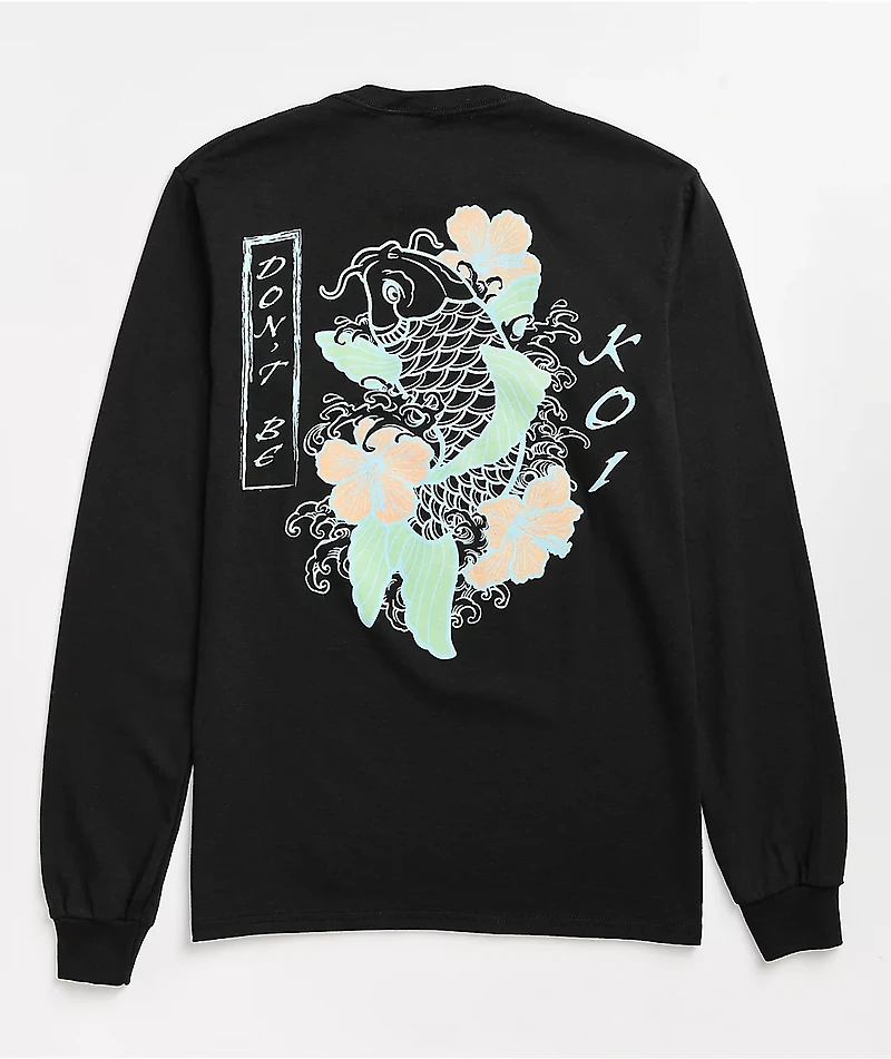 Empyre Don't Be Koi Black Long Sleeve T-Shirt