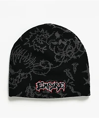 Empyre Doodle Skull Black Skully Beanie