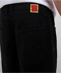 Empyre Double Knee Black Loose Fit Canvas Carpenter Skate Pants