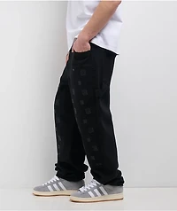 Empyre Double Knee Black Loose Fit Canvas Carpenter Skate Pants