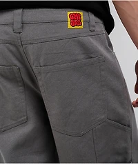 Empyre Double Knee Grey Loose Fit Canvas Carpenter Skate Pants