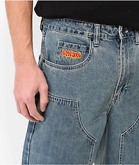 Empyre Double Knee Medium Blue Skate Jeans