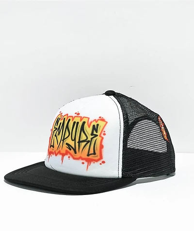 Empyre Drizzle Graffiti Black Trucker Hat