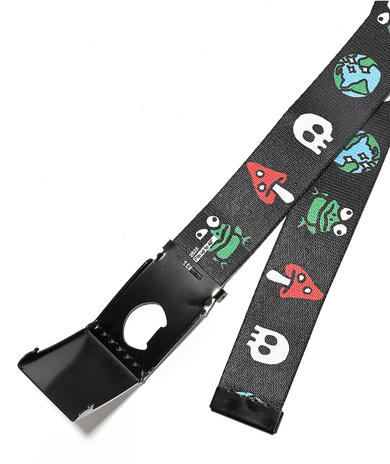 Empyre Earthly Black Web Belt