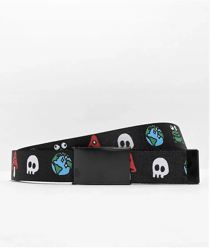 Empyre Earthly Black Web Belt
