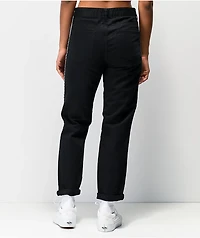 Empyre Eileen Checkerboard Stripe Black Mom Jeans