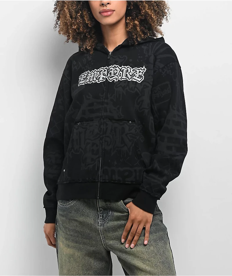 Empyre Ellio Black Zip Hoodie