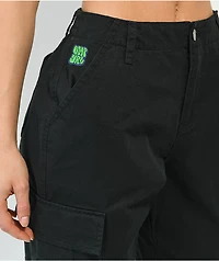 Empyre Emory Elastic Waist Black Cargo Jogger Pants
