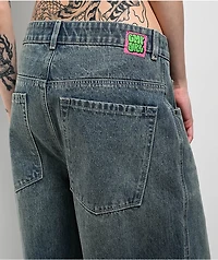 Empyre Engine Extent Wide Leg Blue Wash Jeans