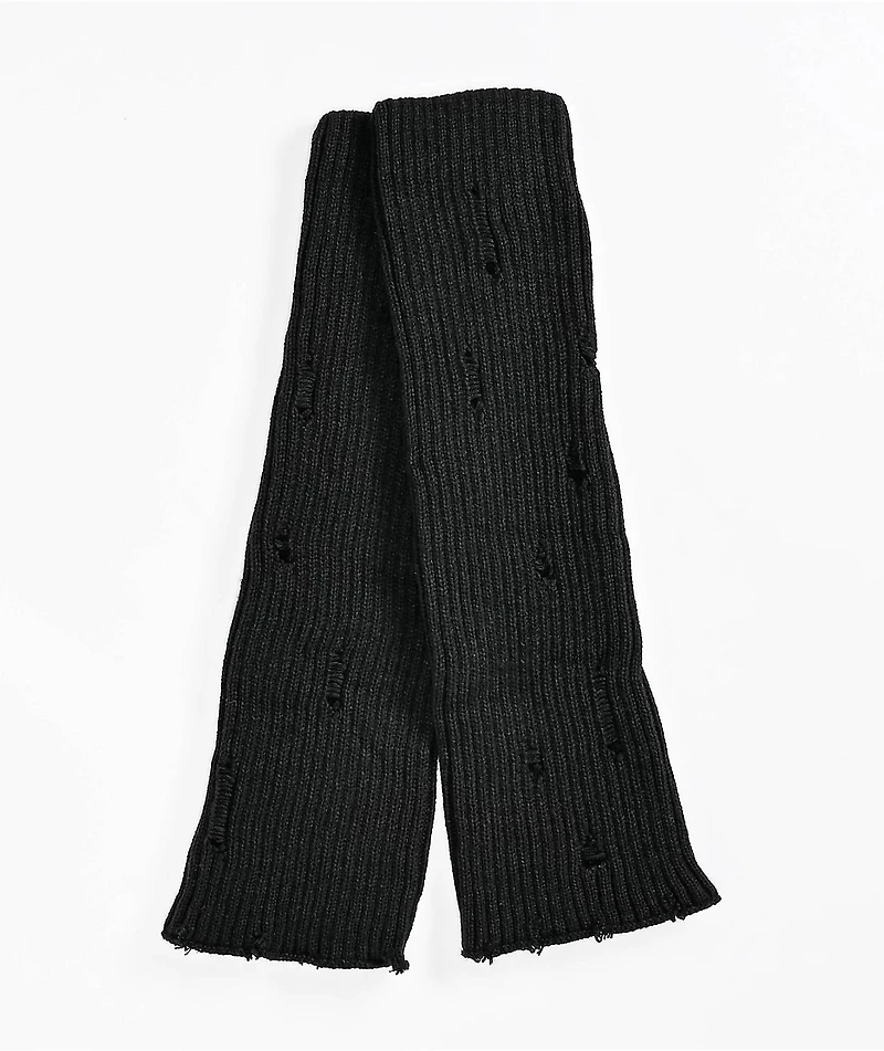 Empyre Euna Distressed Black Leg Warmers
