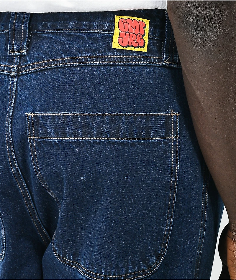 Empyre Evening Loose Fit Dark Blue Utility Skate Jeans