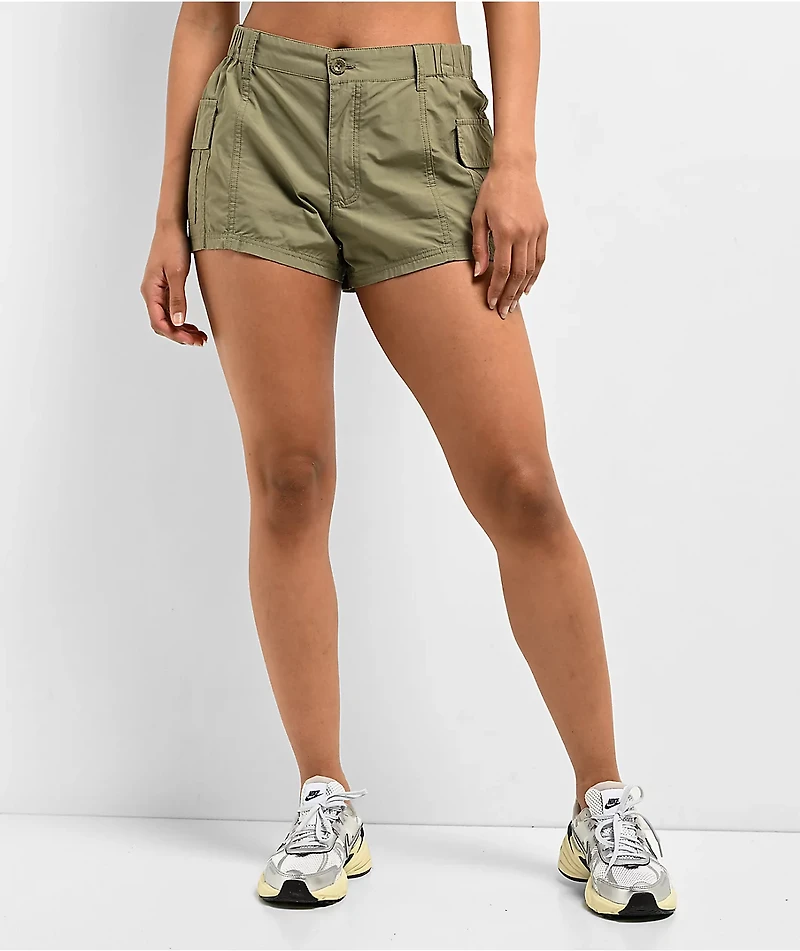 Empyre Evie Olive Green Cargo Shorts