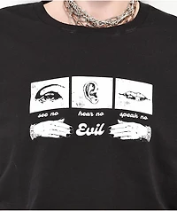 Empyre Evil Black Crop T-Shirt