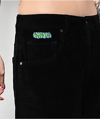 Empyre Extent Black Corduroy Wide Leg Pants