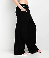 Empyre Extent Black Corduroy Wide Leg Pants