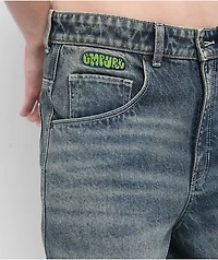 Empyre Extent Engine Wash Denim Shorts