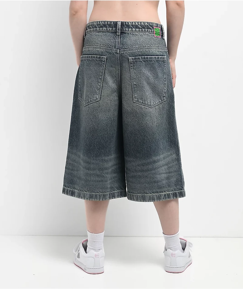 Empyre Extent Engine Wash Denim Shorts