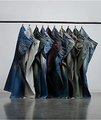Empyre Extent Light Blue Wash Mid Rise Wide Leg Jeans