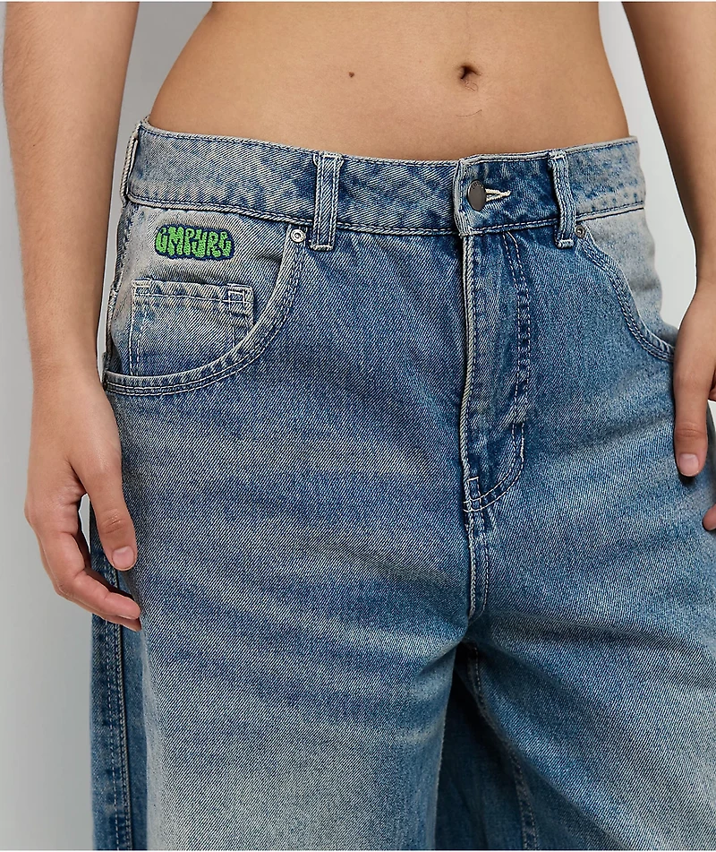 Empyre Extent Winne Light Wash Wide Leg Jeans