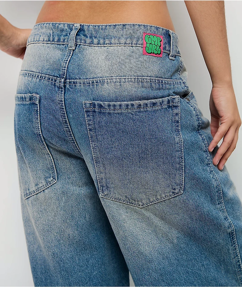 Empyre Extent Winne Light Wash Wide Leg Jeans