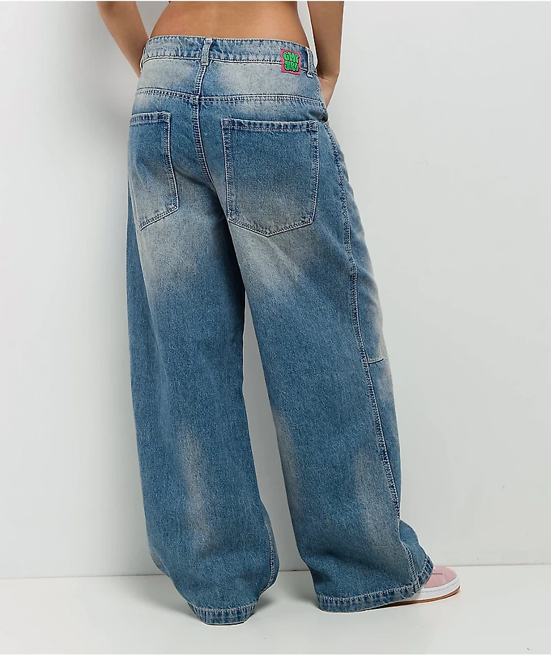 Empyre Extent Winne Light Wash Wide Leg Jeans