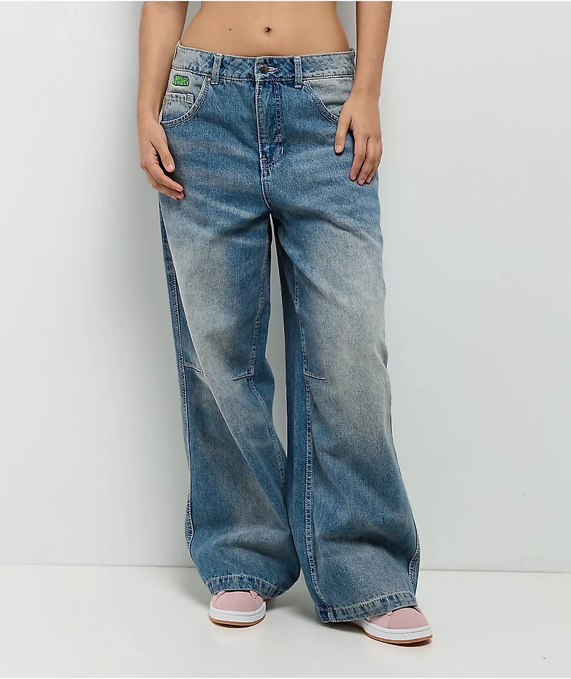 Empyre Extent Winne Light Wash Wide Leg Jeans